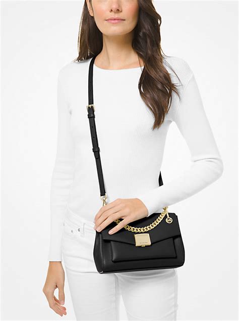 michael kors bags nwt lita medium leather crossbody|Michael Kors lita crossbody bag.